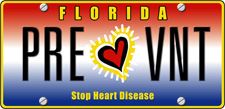 Florida Heart Licence Plate logo